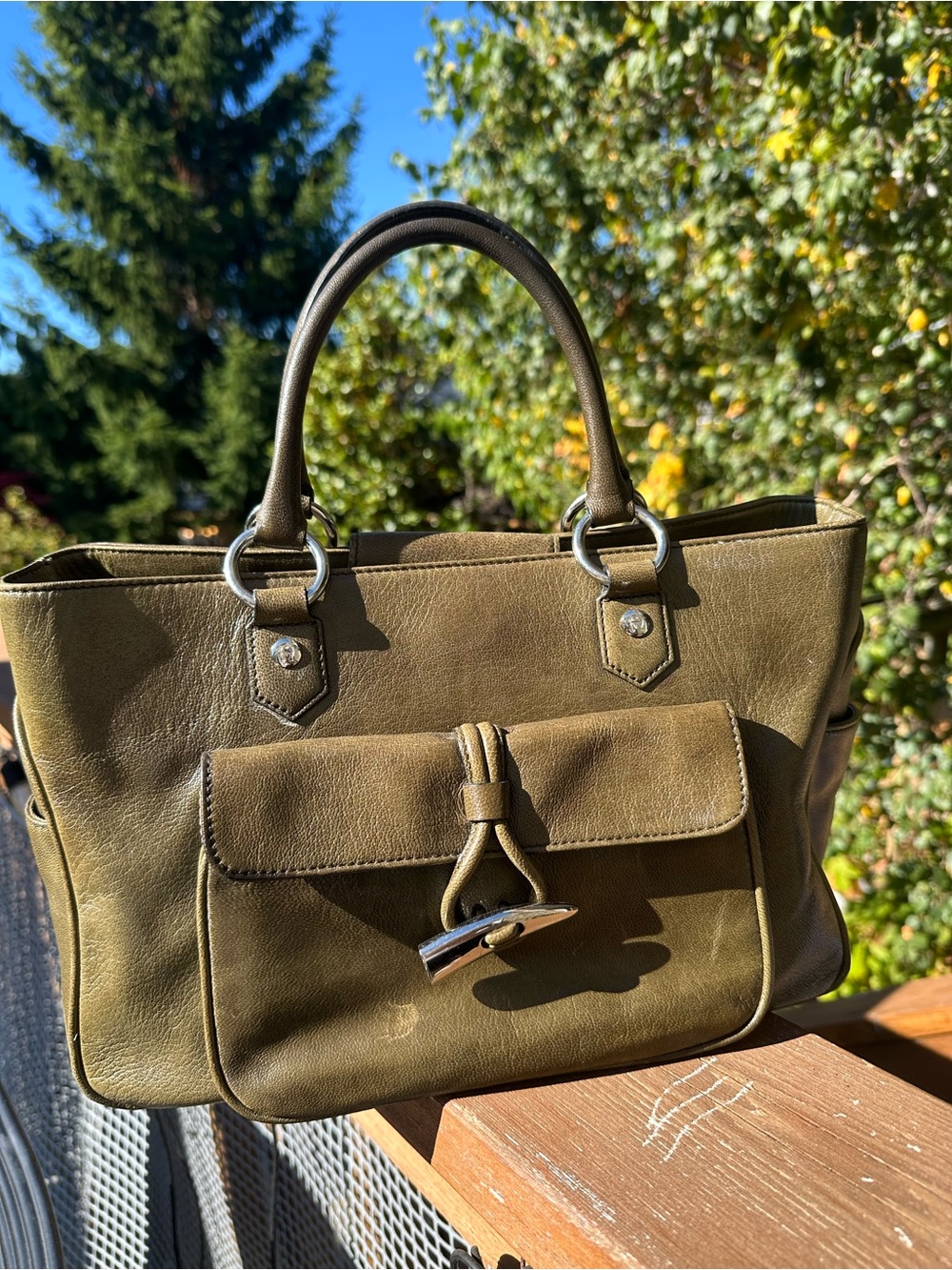Etienne Aigner Leather Tote Bag